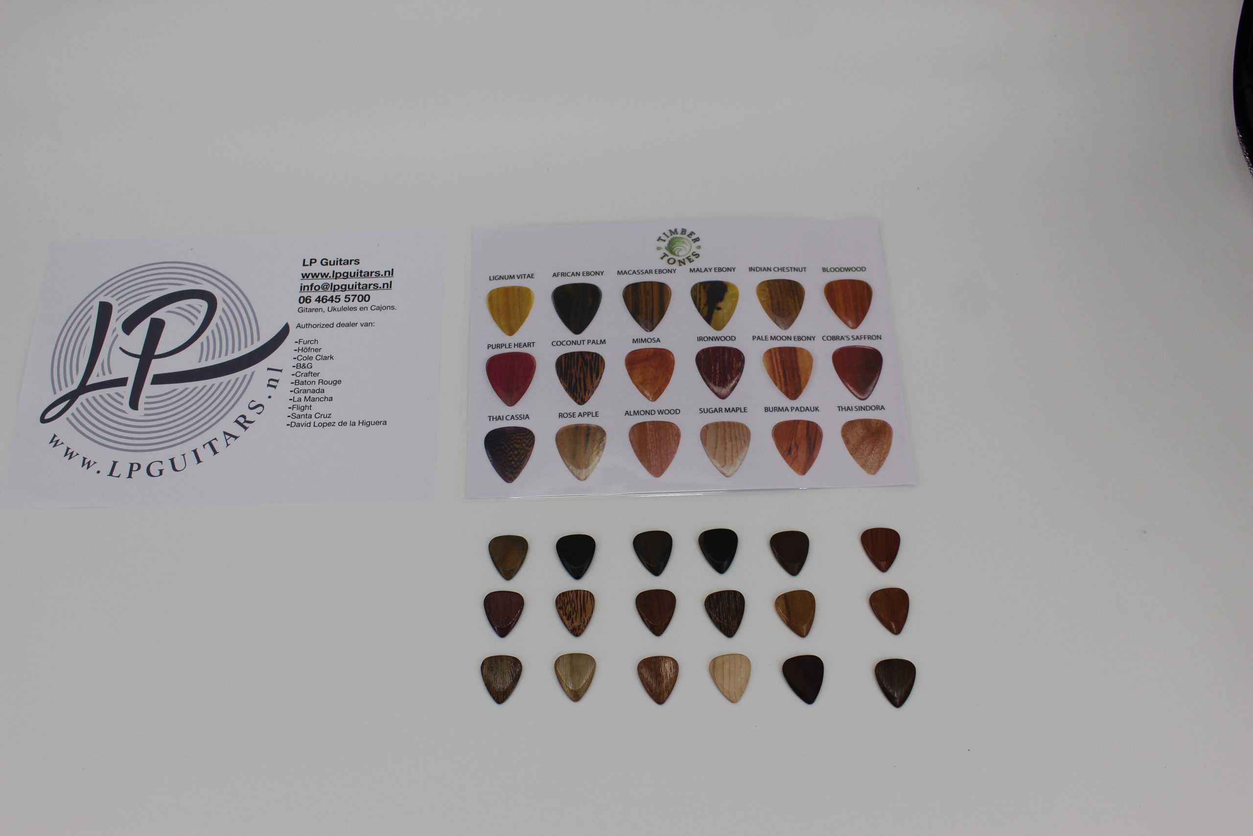 Timbertones plectrums hout