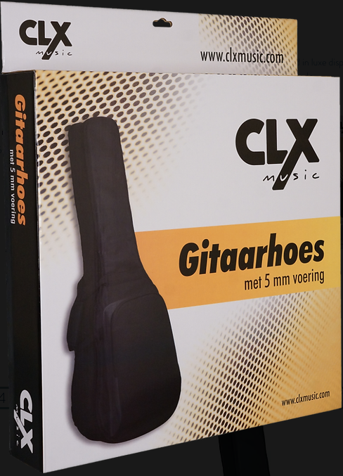 CLX gitaarhoes voor 3/4 (reis) gitaar (5mm)